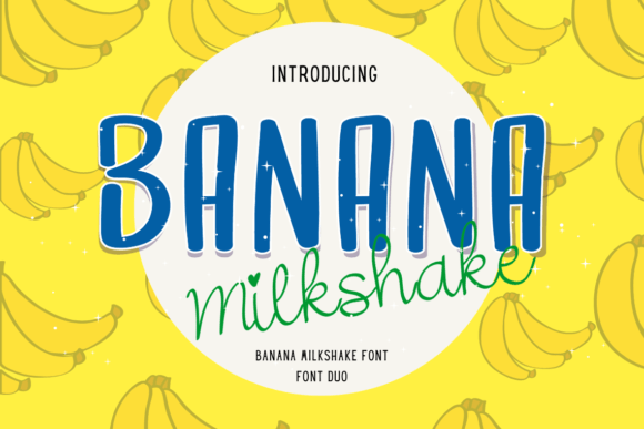 Banana Milkshake: A Fresh Font Duo for Your Summer Designs