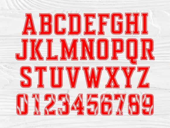 Baseball Font Cut Files: Designing with Athletic Spirit