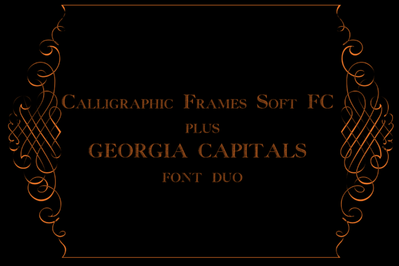 Calligraphic Frames Plus Cyra: A Font Duo for Timeless Design