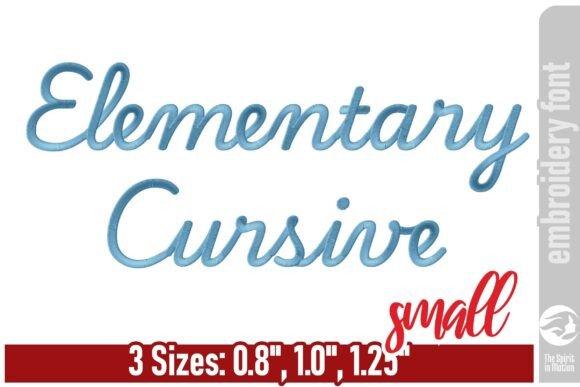 Capturing Childhood: The Elementary Cursive Embroidery Font