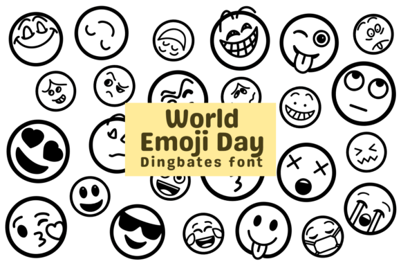 Celebrate World Emoji Day with Dingbat Typography