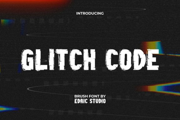 Glitch Code: The Distorted Typeface for Modern Brands