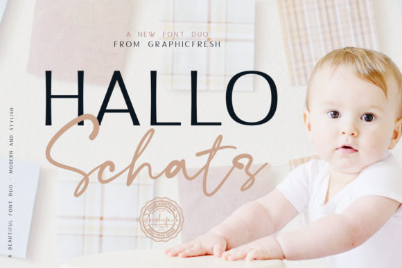 Hallo Schatz Duo: A Font Pairing That Balances Elegance and Edge