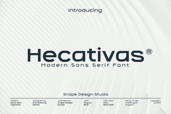 Hecativas: The Sleek Sans Serif for Modern Designers