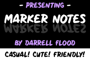 Marker Notes: A Handwritten Font for Authentic Design