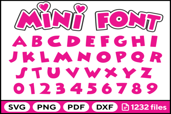 Mouse Font SVG PNG PDF DXF: A Playful Alphabet for Crafting