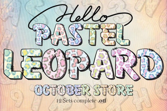 Pastel Leopard: A Wildly Creative Display Font for Bold Projects