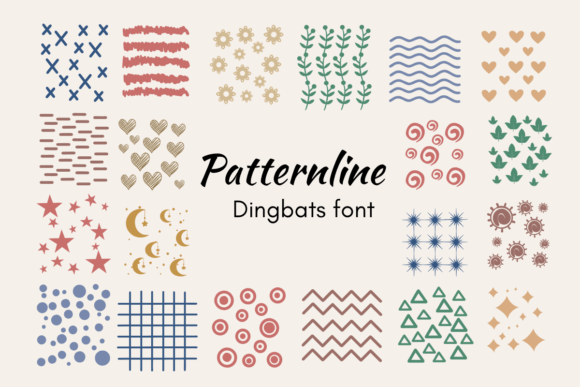 Patternline: A Quirky Dingbats Font for Creative Projects