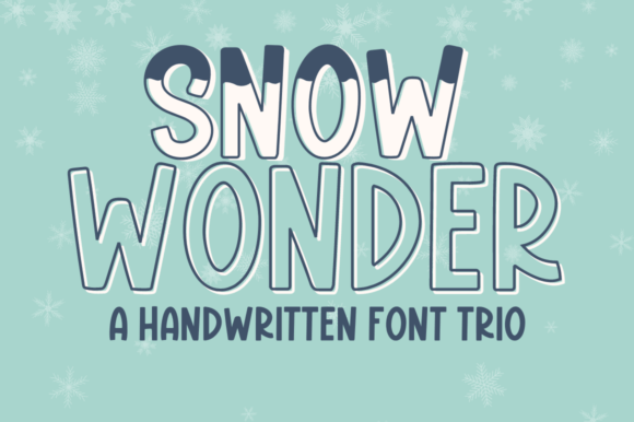 Snow Wonder Trio: A Charming Handwritten Font for Creative Projects