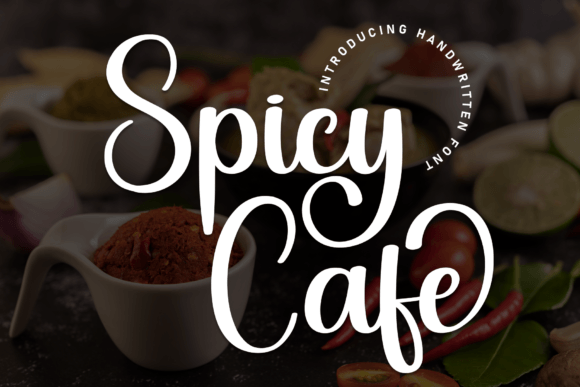 Spicy Cafe: A Script Font with Elegant, Handwritten Charm
