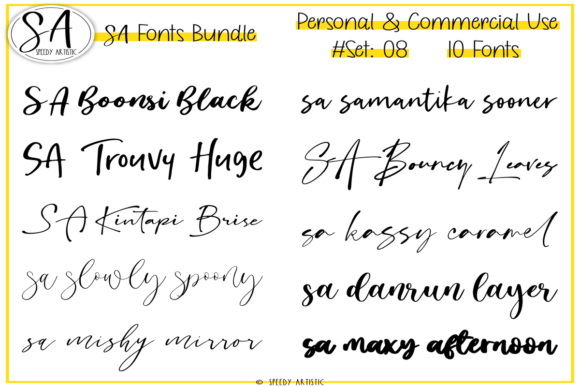 Unleash Creative Flow with Script and Handwritten Bundle 8